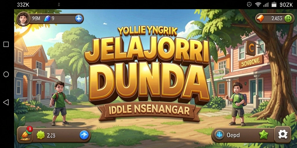 Tampilan gameplay seru 33ZK yang menampilkan kemajuan Idle.