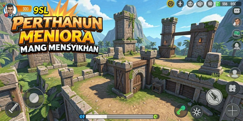 Screenshot menunjukkan aksi seru dalam permainan Tower Defense.