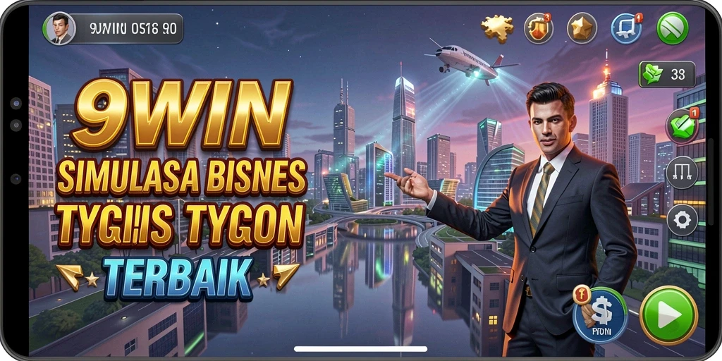 Tampilan gameplay menarik dari 9WIN yang menunjukkan simulasi bisnis Tycoon.
