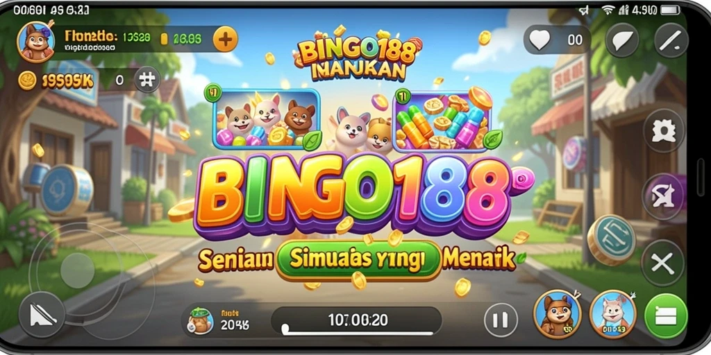 Tampilan gameplay BINGO188 yang seru dan interaktif.