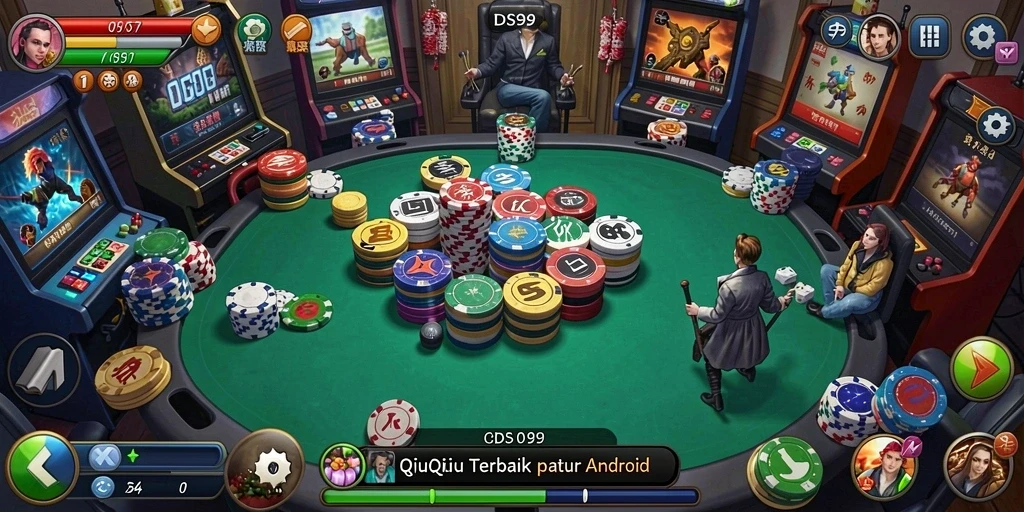 Tampilan gameplay QiuQiu yang penuh aksi dan strategi.