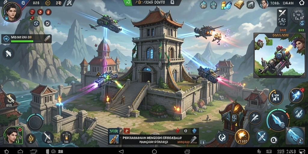 Screenshot gameplay dari DV188 menampilkan aksi menegangkan dalam Tower Defense.