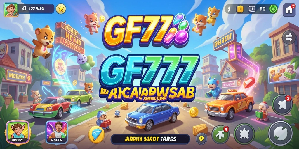 Screenshot GF777 menampilkan momen seru dalam permainan Arcade.