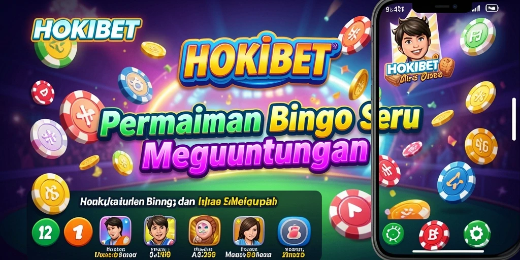 Tampilan gameplay seru HOKIBET dalam permainan Bingo.