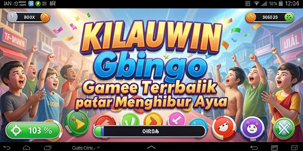 Screenshot KILAUWIN menampilkan gameplay Bingo yang seru dan mengasyikkan.