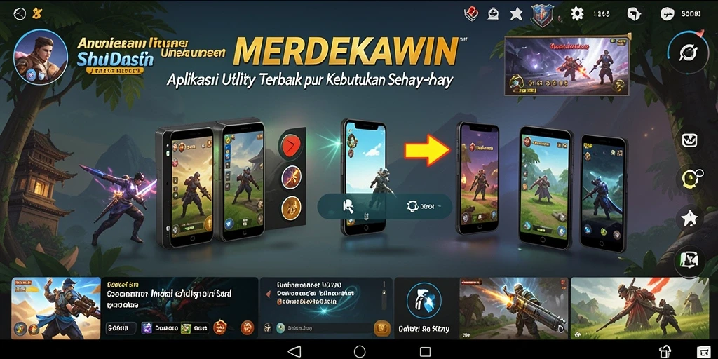 Tampilan antarmuka MERDEKAWIN yang menarik dan fungsional.