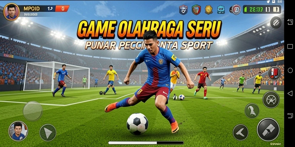 Screenshot MPOID menampilkan aksi seru dalam permainan olahraga.