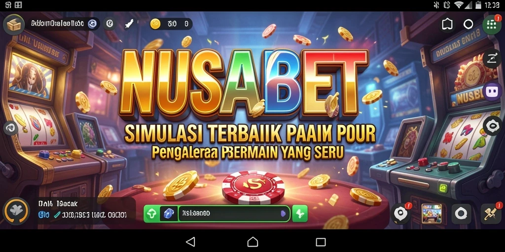 Tampilan gameplay NUSABET yang menakjubkan dan interaktif.