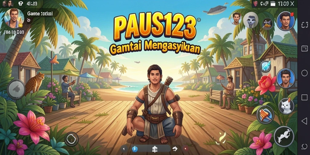 Tampilan gameplay PAUS123 yang menarik dan penuh warna.