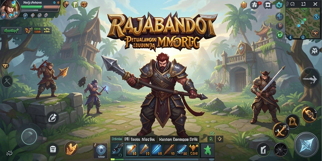 Tangkapan layar menunjukkan aksi seru dalam gameplay RAJABANDOT.