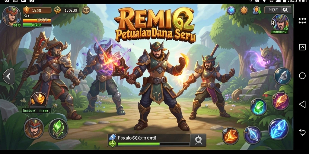 Screenshot menampilkan aksi seru dalam gameplay RPG.