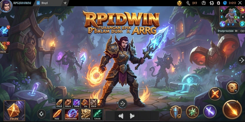 Tampilan gameplay menegangkan dalam dunia fantasi ARPG.