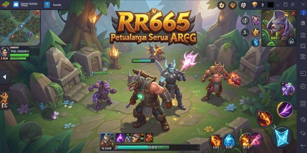 Tangkapan layar menampilkan aksi mendebarkan dalam gameplay ARPG RR666.