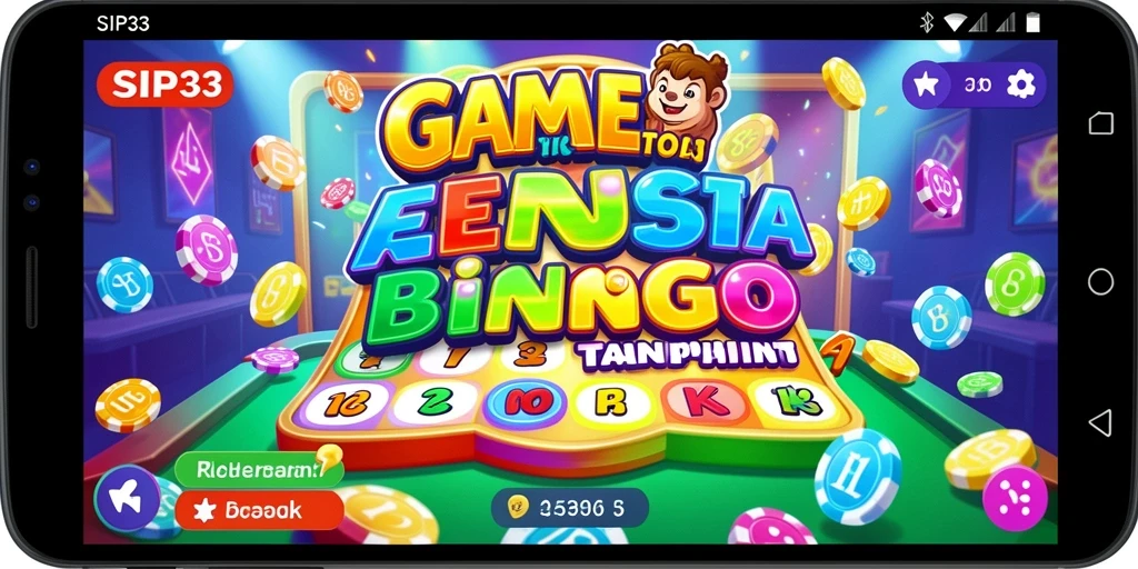 Tampilan gameplay SIP33 dengan pemain menikmati permainan Bingo.