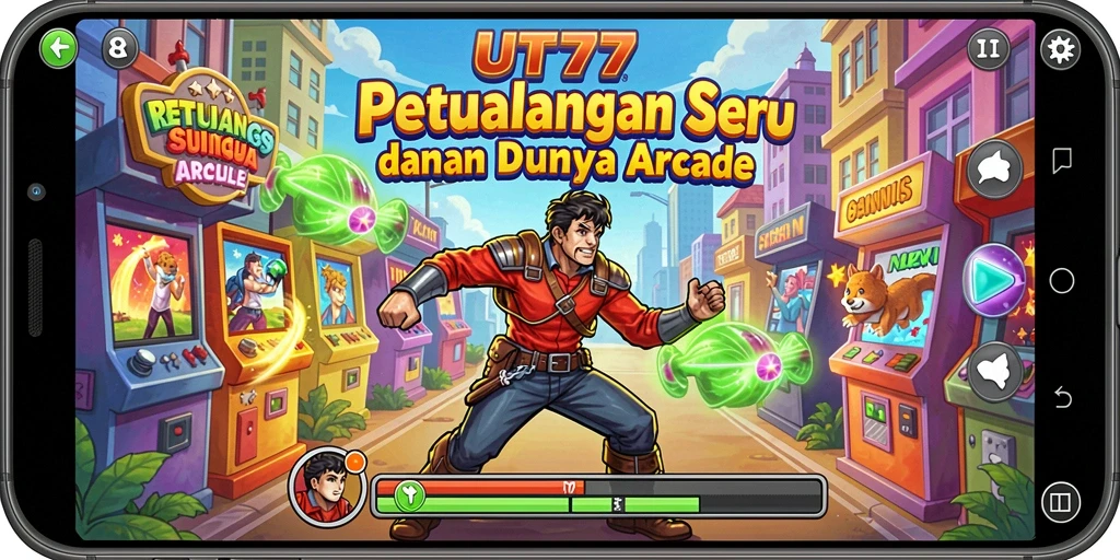 Tampilan gameplay seru dari UT77 yang penuh tantangan.
