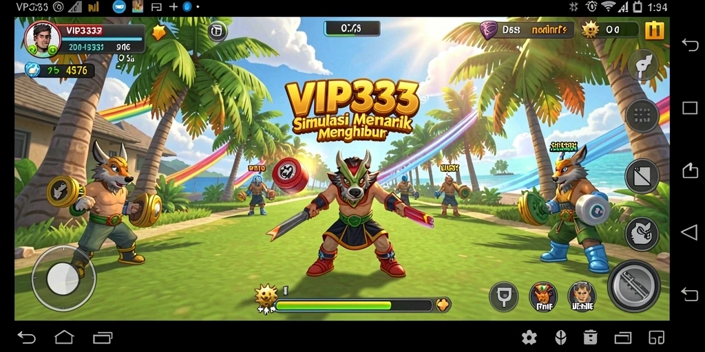 Gameplay menarik dalam simulasi dunia virtual yang dinamis.