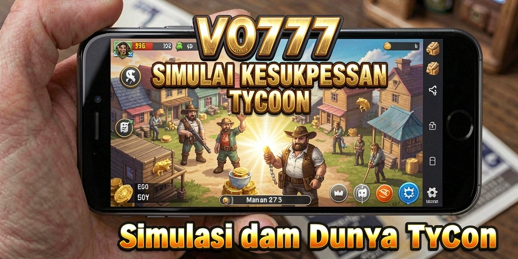 Screenshot gameplay VO777 menunjukkan keseruan mengelola bisnis.