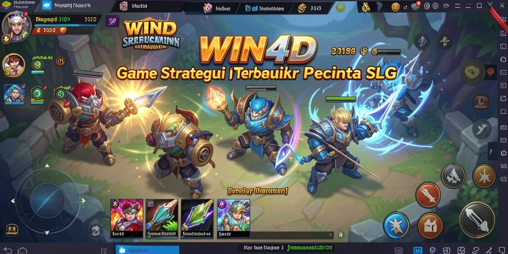 Tampilan menakjubkan dari gameplay strategis WIN4D.