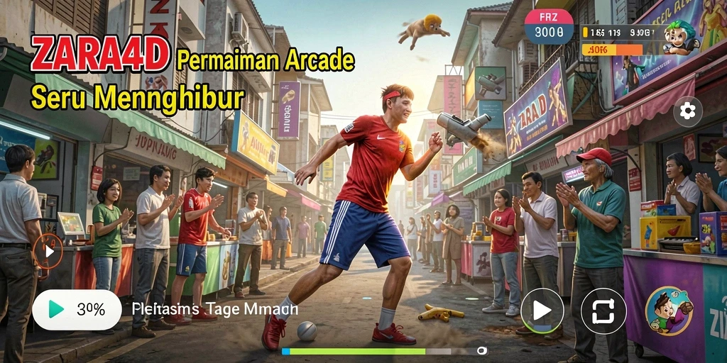 Tangkapan layar ZARA4D menunjukkan aksi seru dalam gameplay arcade.